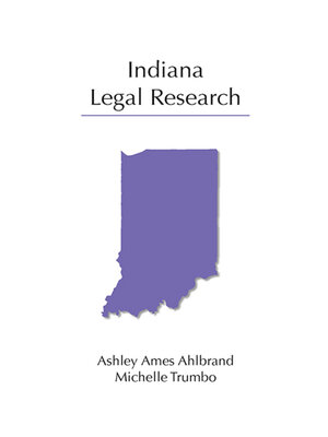 cover image of Indiana Legal Research